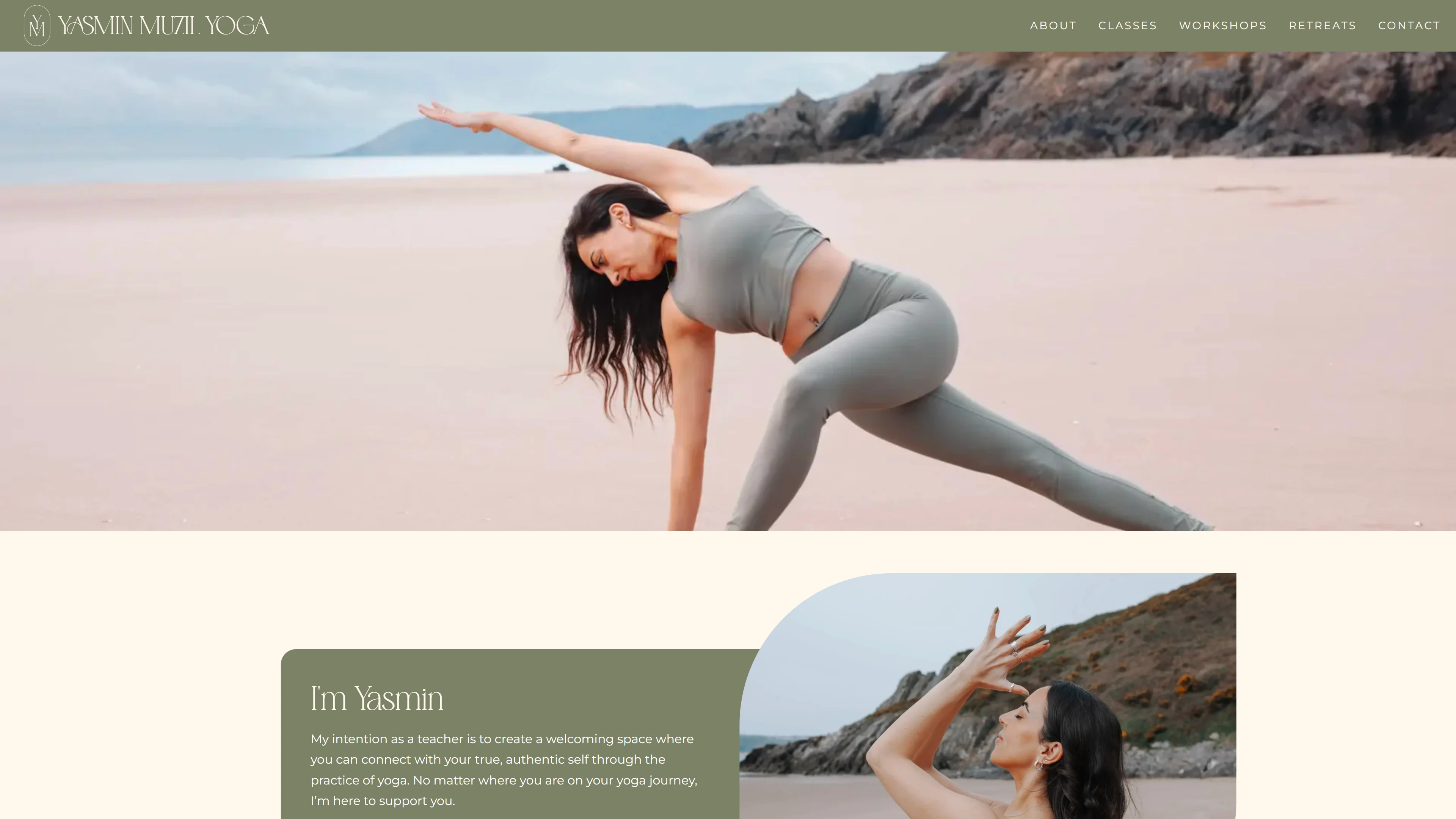 Yasmin Muzil Yoga website